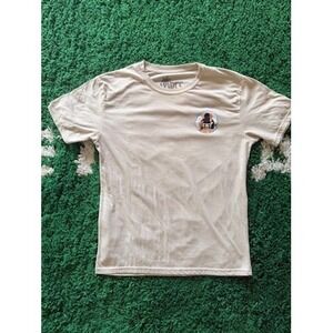 Vibes Tokyo Geisha Graphic T Shirt Beige Short Sleeve Crew Neck Men's Size L